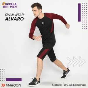 ROCELLA - SWIMWEAR MEN ALVARO MAROON