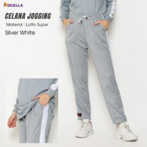 ROCELLA - CELANA JOGGING SILVER WHITE