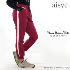 AISYE - MINNA MAROON WHITE