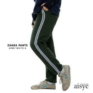 AISYE - ZAHRA PANTS ARMY WHITE A