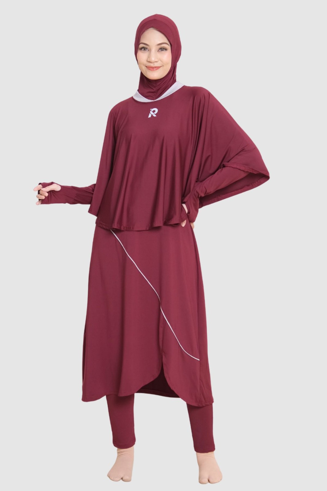 ROCELLA - SWIMWEAR NIRWANA DARK MAROON